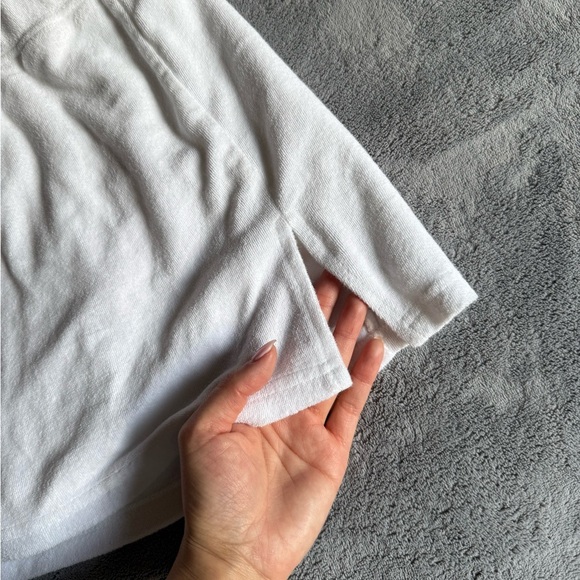 White Terrycloth Mini Skort - Picture 3 of 5